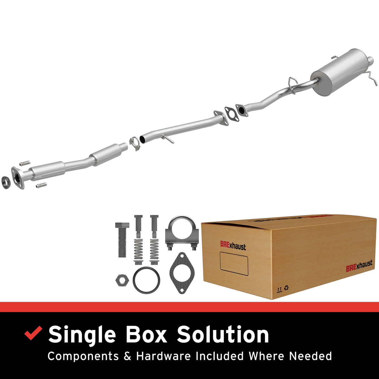 BRExhaust Direct-Fit Replacement Exhaust System 106-0337 BRExhaust Exhaust System Kit  AXOPROS