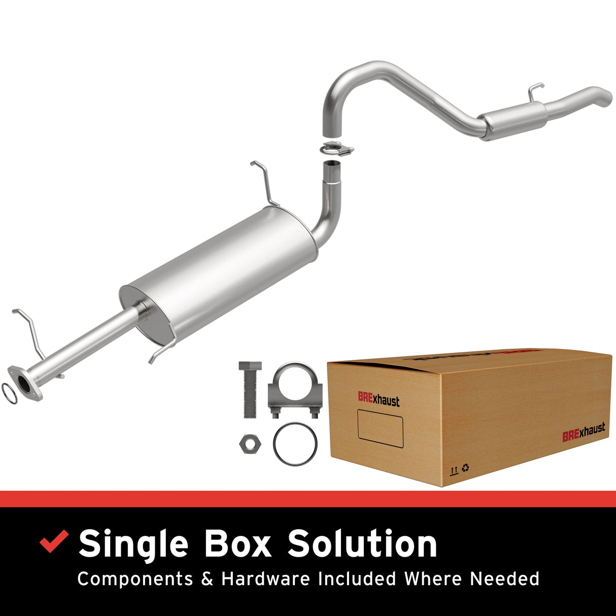 BRExhaust Direct-Fit Replacement Exhaust System 106-0394 BRExhaust Exhaust System Kit  AXOPROS