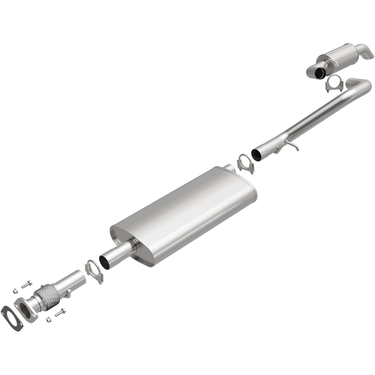 BRExhaust Direct-Fit Replacement Exhaust System 106-0432 BRExhaust Exhaust System Kit  AXOPROS