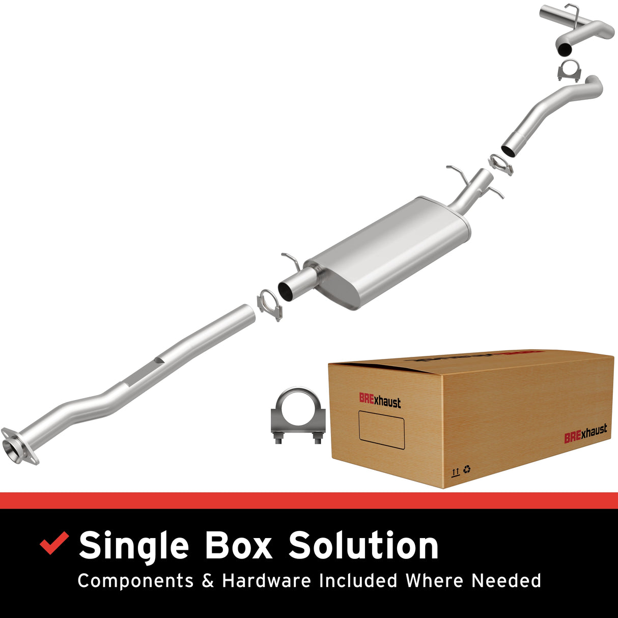 BRExhaust Direct-Fit Replacement Exhaust System 106-0481 BRExhaust Exhaust System Kit  AXOPROS