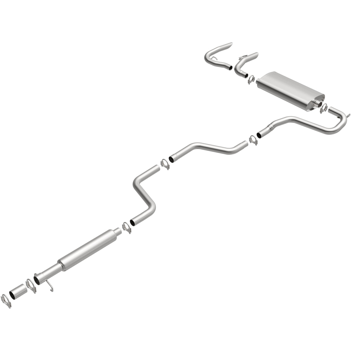 BRExhaust Direct-Fit Replacement Exhaust System 106-0497 BRExhaust Exhaust System Kit  AXOPROS