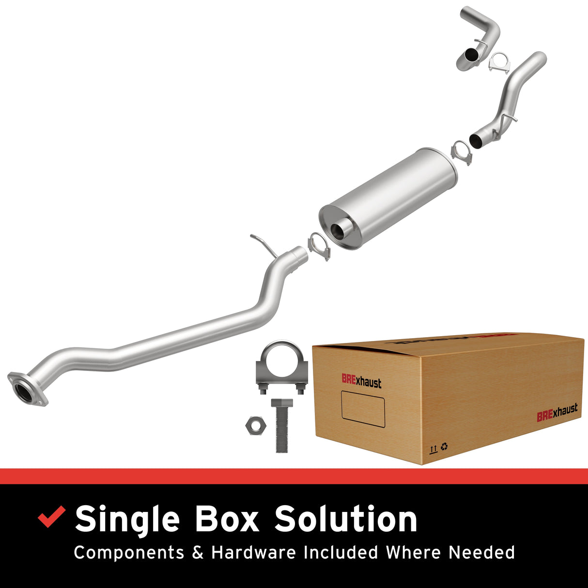 BRExhaust Direct-Fit Replacement Exhaust System 106-0503 BRExhaust Exhaust System Kit  AXOPROS
