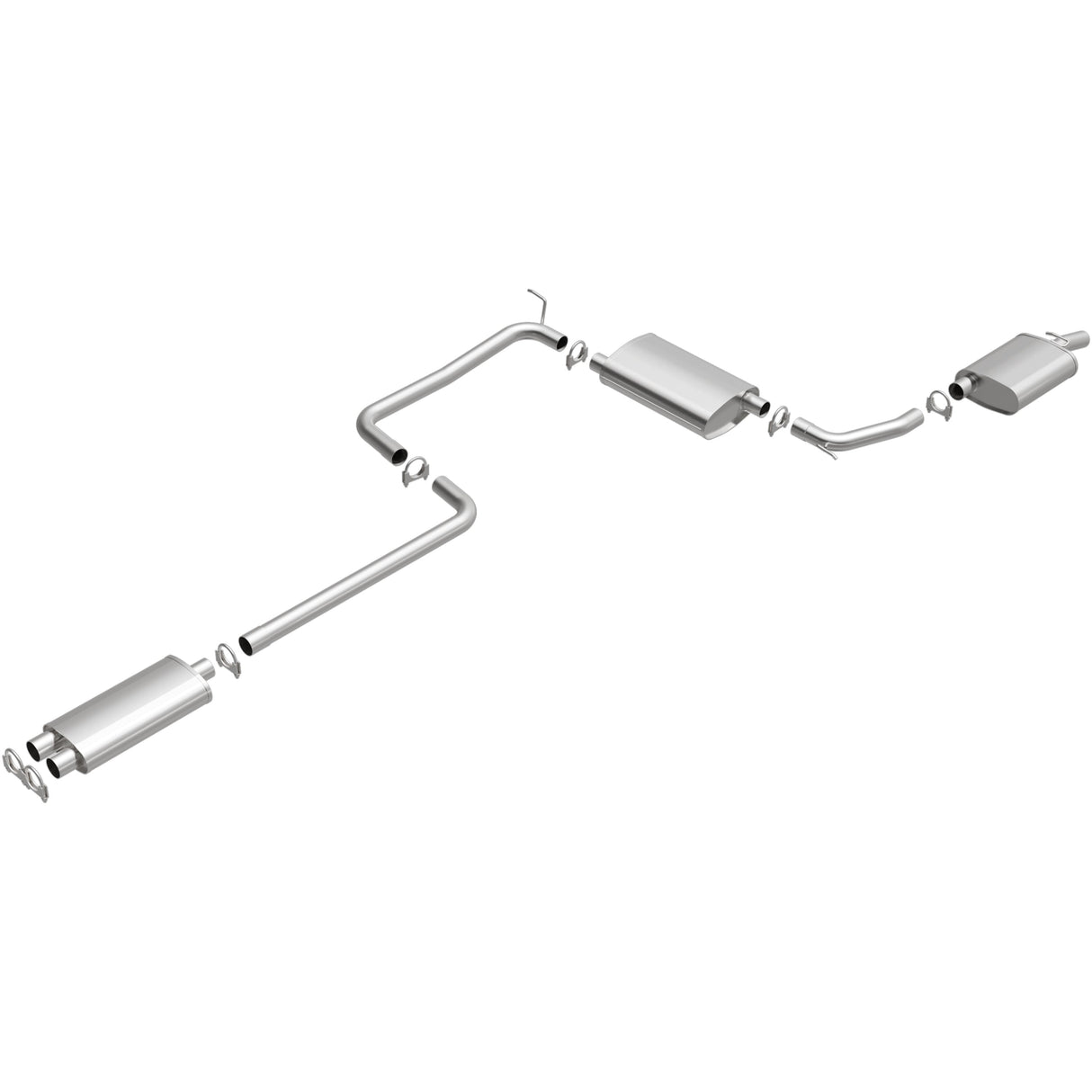 BRExhaust Direct-Fit Replacement Exhaust System 106-0520 BRExhaust Exhaust System Kit  AXOPROS