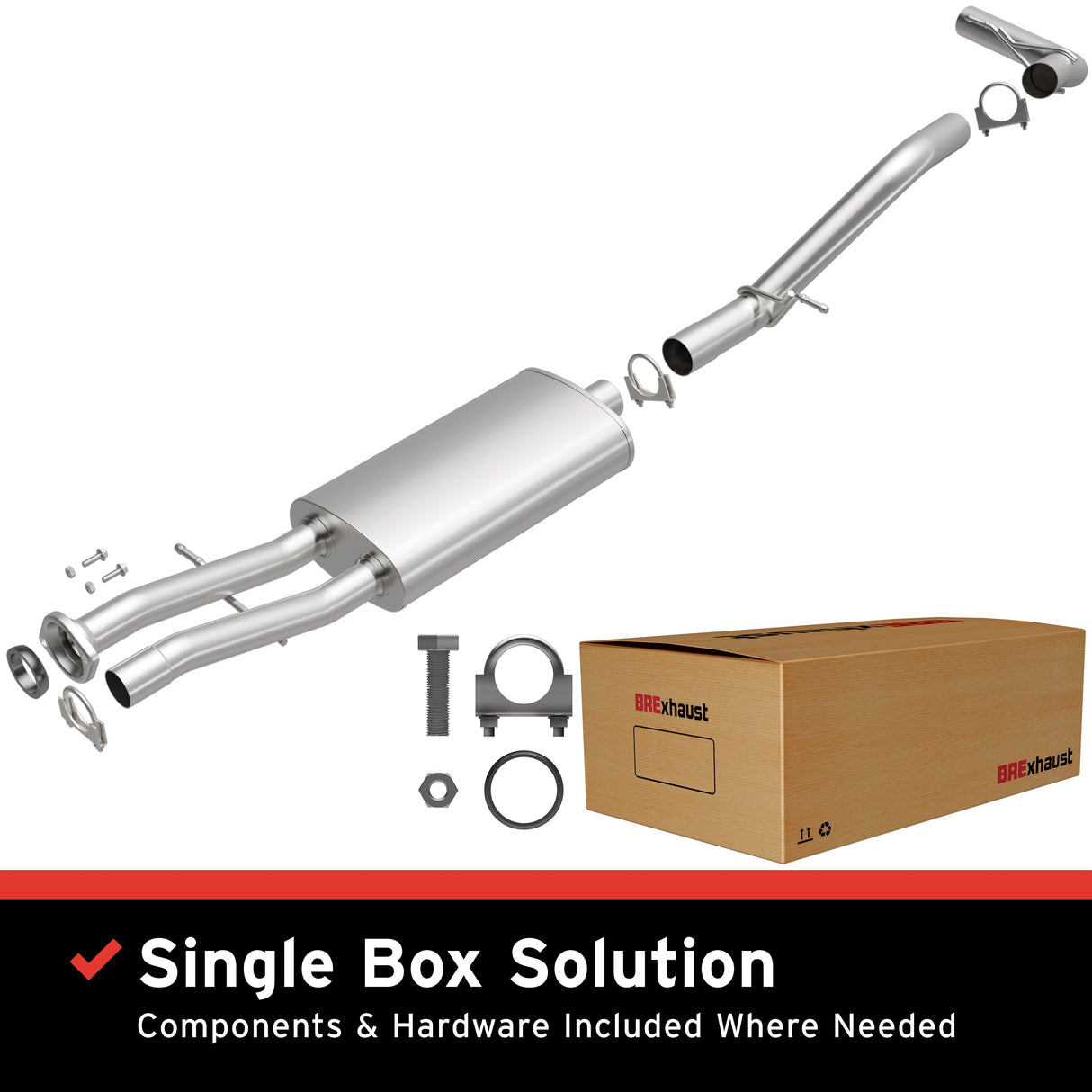 BRExhaust Direct-Fit Replacement Exhaust System 106-0549 BRExhaust Exhaust System Kit  AXOPROS