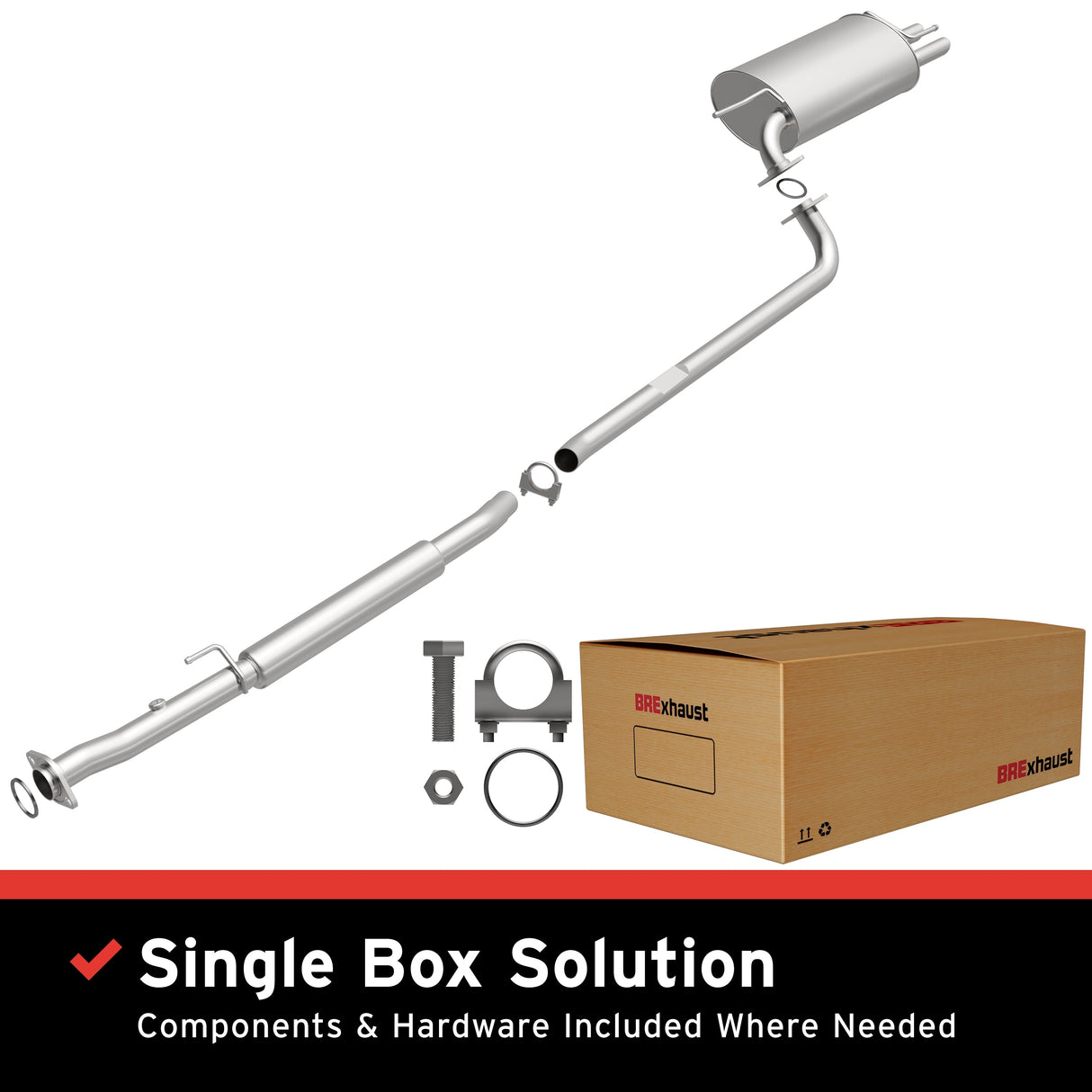 BRExhaust Direct-Fit Replacement Exhaust System 106-0609 BRExhaust Exhaust System Kit  AXOPROS