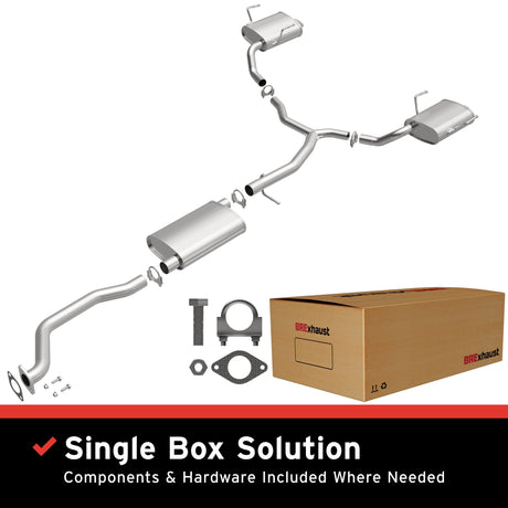BRExhaust Direct-Fit Replacement Exhaust System 106-0765 BRExhaust Exhaust System Kit  AXOPROS