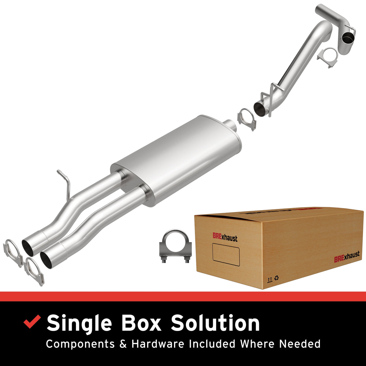 BRExhaust Direct-Fit Replacement Exhaust System 106-0778 BRExhaust Exhaust System Kit  AXOPROS