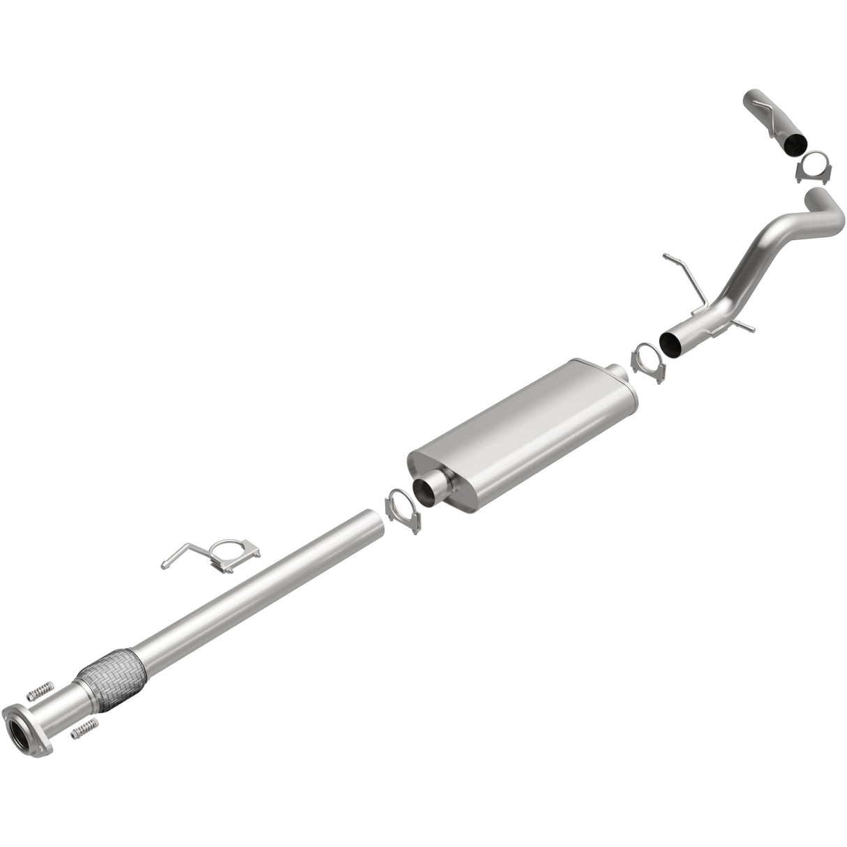BRExhaust Direct-Fit Replacement Exhaust System 106-0787 BRExhaust Exhaust System Kit  AXOPROS