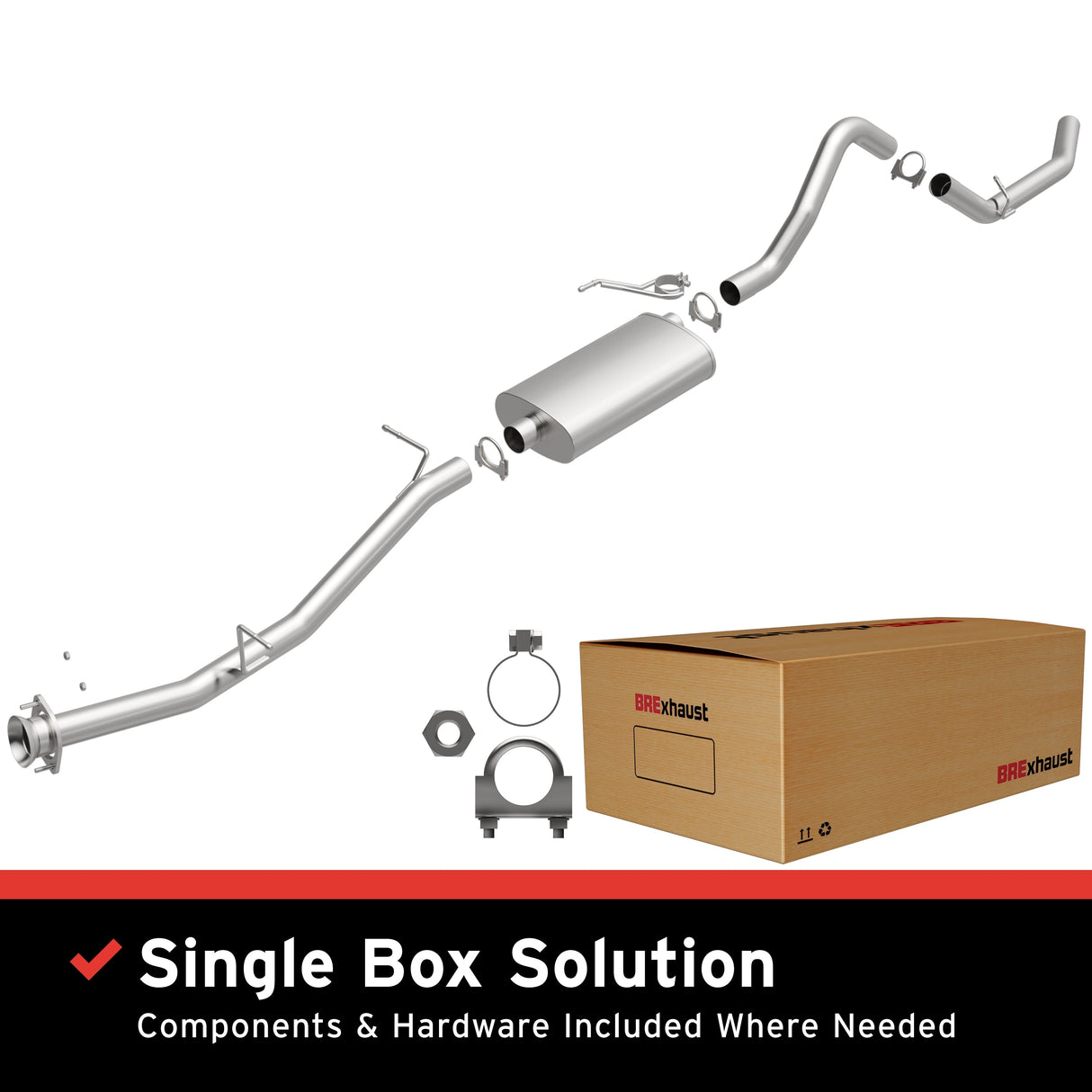 BRExhaust Direct-Fit Replacement Exhaust System 106-0824 BRExhaust Exhaust System Kit  AXOPROS