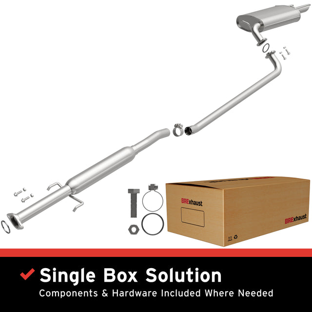 BRExhaust Stainless Steel Direct-Fit Replacement Exhaust System 116-0274 BRExhaust Exhaust System Kit  AXOPROS