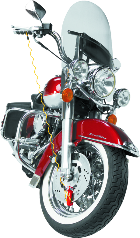 Bully Lock Disc Reminder 4in Lock - Yellow BikeMaster Security Locks  AXOPROS