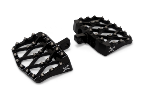 Burly Brand 97-22 Sportster/Dyna/Touring  Mx-Evolution Mini Floorboards Passenger Burly Brand Footpegs  AXOPROS