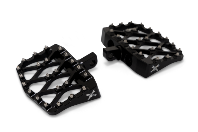 Burly Brand 97-22 Sportster/Dyna/Touring  Mx-Evolution Mini Floorboards Passenger Burly Brand Footpegs  AXOPROS