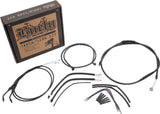 Burly Brand Control Kit 12in Bagger Ape - Black Burly Brand Throttle Cable  AXOPROS