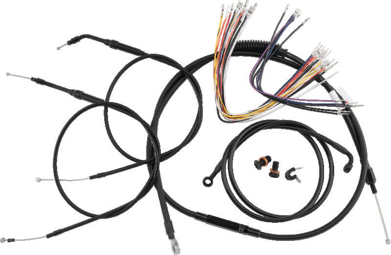 Burly Brand Control Kit 16in Gorilla - Black Burly Brand Throttle Cable  AXOPROS