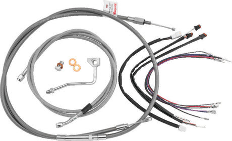 Burly Brand Control Kit 16in Gorilla - Stainless Steel Burly Brand Throttle Cable  AXOPROS