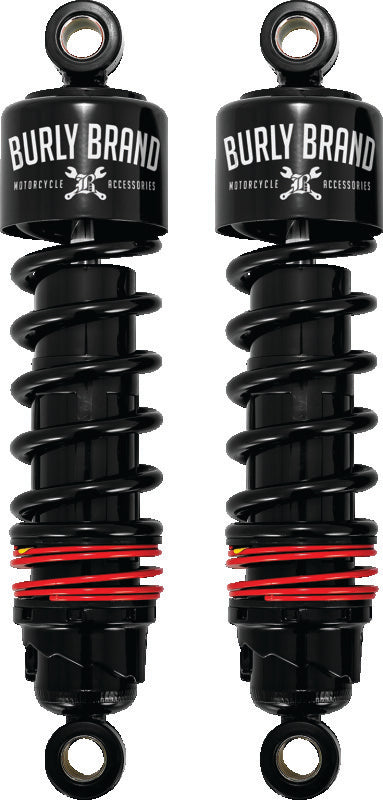 Burly Brand FLH Slammer Shocks - Black Burly Brand Shocks and Struts  AXOPROS