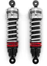 Burly Brand FLH Slammer Shocks - Chrome Burly Brand Shocks and Struts  AXOPROS