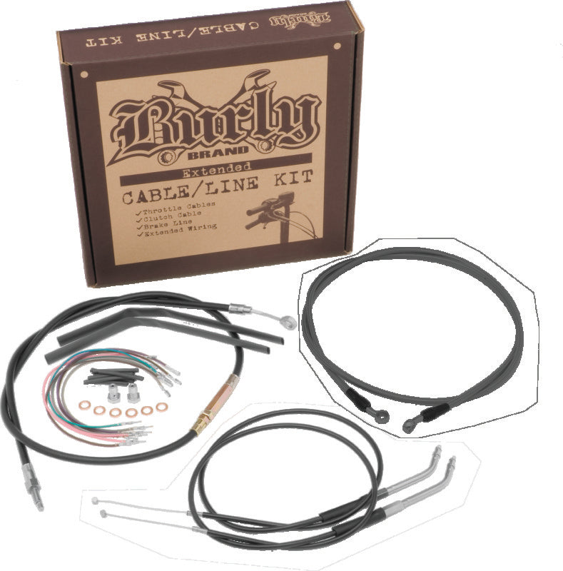 Burly Brand FXD Control Kit 16in Ape Burly Brand Throttle Cable  AXOPROS