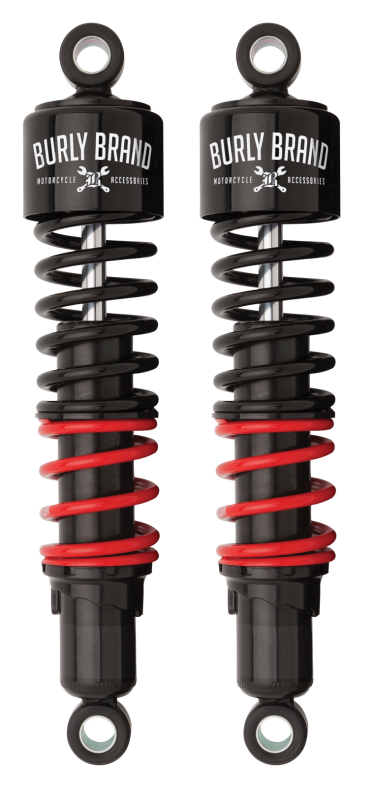 Burly Brand H-D Touring Stiletto Shocks 13in STD - Black Burly Brand Shocks and Struts  AXOPROS