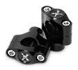 Burly Brand Hawk Riser Clamp for 1in Bar, Set - Black Burly Brand Handlebars  AXOPROS