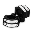 Burly Brand Reaper Riser Clamp 1-1/2in Tall for 1-1/4in Bar, Set - Black Machined Burly Brand Handlebars  AXOPROS