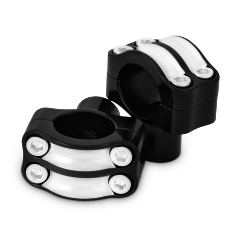 Burly Brand Reaper Riser Clamp 1-1/2in Tall for 1-1/4in Bar, Set - Black Machined Burly Brand Handlebars  AXOPROS