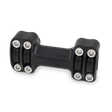 Burly Brand Reaper Riser Clamp 1-1/2in Tall for 1in Bar, One Piece - Texture Black Burly Brand Handlebars  AXOPROS