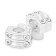 Burly Brand Reaper Riser Clamp 1-1/2in Tall for 1in Bar, Set - Chrome Burly Brand Handlebars  AXOPROS