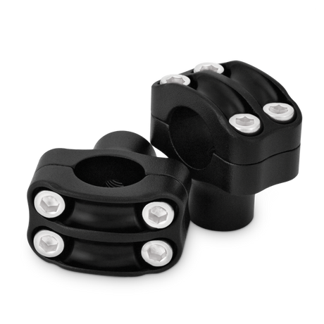 Burly Brand Reaper Riser Clamp 1-1/2in Tall for 1in Bar, Set - Texture Black Burly Brand Handlebars  AXOPROS