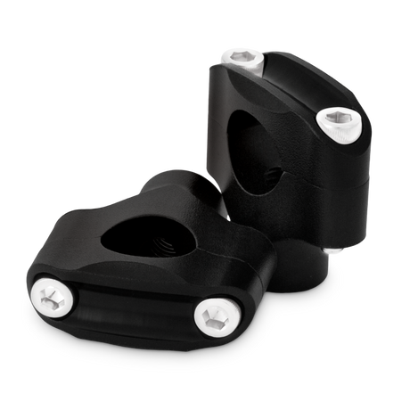 Burly Brand Reaper Riser Clamp 2-Bolt 1-1/2in Tall for 1in Bar, Set - Texture Black Burly Brand Handlebars  AXOPROS