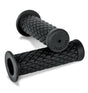 Burly Brand Rubber Diamondback Grips 1in - Black Burly Brand Grips  AXOPROS
