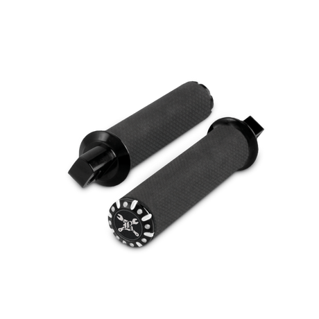 Burly Brand Universal Hawk  Footpeg Set Billet - Black Machined Burly Brand Footpegs  AXOPROS
