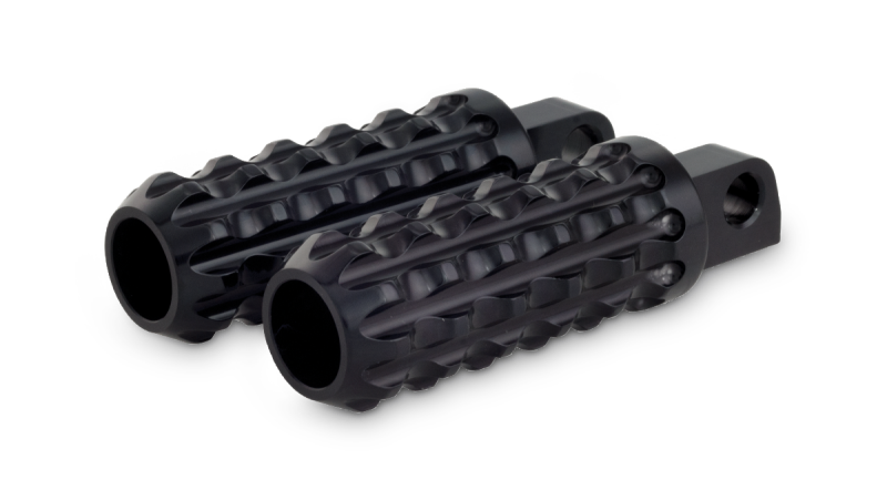 Burly Brand Universal Reaper Billet Footpeg Set - Black Burly Brand Footpegs  AXOPROS