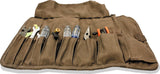 Burly Brand Voyager Tool Roll - Dark Oak Burly Brand Bags - Saddlebags  AXOPROS