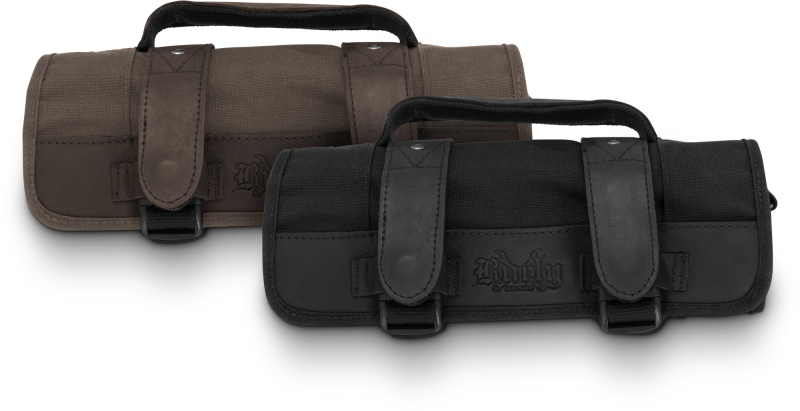 Burly Brand Voyager Tool Roll - Dark Oak Burly Brand Bags - Saddlebags  AXOPROS