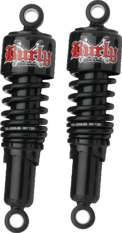 Burly Brand XL Shocks 10.5in - Black Burly Brand Shocks and Struts  AXOPROS