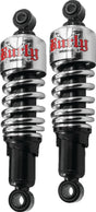 Burly Brand XL Shocks 10.5in - Chrome Burly Brand Shocks and Struts  AXOPROS