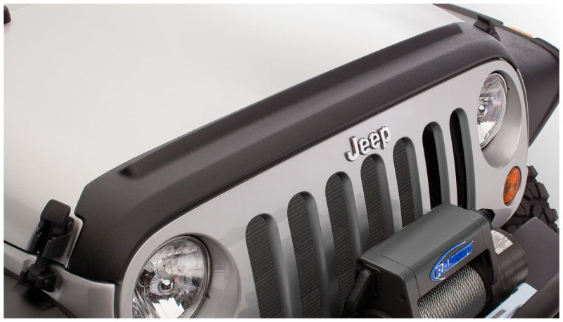 Bushwacker 07-18 Jeep Wrangler (JK) / (JK) Unlimited Trail Armor Hood Guard - Black Bushwacker Body Armor & Rock Rails  AXOPROS