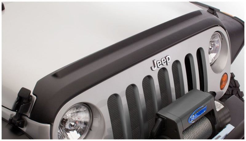 Bushwacker 07-18 Jeep Wrangler (JK) / (JK) Unlimited Trail Armor Hood Guard - Black Bushwacker Body Armor & Rock Rails  AXOPROS