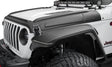 Bushwacker 07-18 Jeep Wrangler JK/JKU Trail Armor Hood Armor (3pc Set) - Tex. Black Bushwacker Body Armor & Rock Rails  AXOPROS