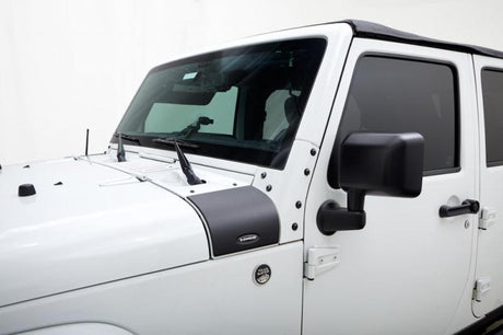Bushwacker 07-18 Jeep Wrangler Trail Armor Cowl Cover - Black Bushwacker Body Armor & Rock Rails  AXOPROS