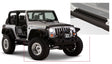 Bushwacker 07-18 Jeep Wrangler Trail Armor Rocker Panel and Sill Plate Cover - Black Bushwacker Body Armor & Rock Rails  AXOPROS