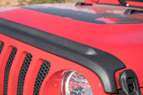 Bushwacker 18-19 Jeep Wrangler Rubicon/Sport//Unlimited/Sport S Hood Stone Guard- Black Bushwacker Body Armor & Rock Rails  AXOPROS