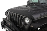 Bushwacker 18-19 Jeep Wrangler Rubicon/Sport//Unlimited/Sport S Hood Stone Guard- Black Bushwacker Body Armor & Rock Rails  AXOPROS