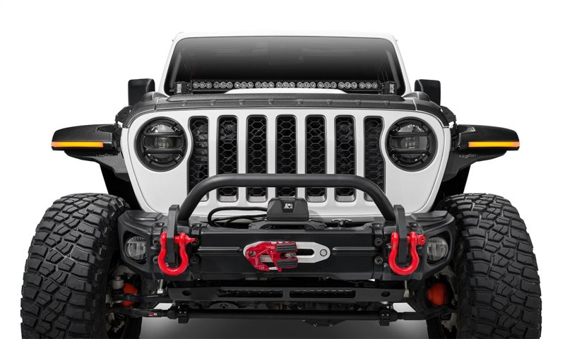 Bushwacker 18-22 Jeep Wrangler 2/4dr / 20-22 Jeep Gladiator Trail Armor Hood Armor (3pc) - Tex. Blk Bushwacker Body Armor & Rock Rails  AXOPROS