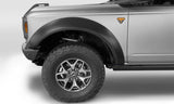 Bushwacker 2021+ Ford Bronco 4-Door Extend-A-Flares 4pc - Black Bushwacker Fender Flares  AXOPROS