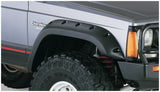 Bushwacker 84-01 Jeep Cherokee Cutout Style Flares 4pc Fits 4-Door Sport Utility Only - Black Bushwacker Fender Flares  AXOPROS