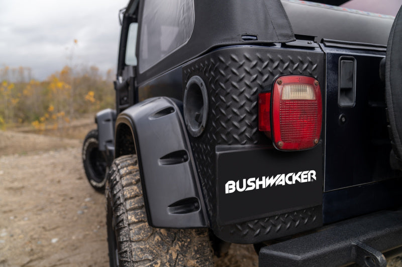 Bushwacker 97-06 Jeep Wrangler Trail Armor Rear Corners - Black Bushwacker Body Armor & Rock Rails  AXOPROS