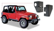 Bushwacker 97-06 Jeep Wrangler Trail Armor Rear Corners - Black Bushwacker Body Armor & Rock Rails  AXOPROS